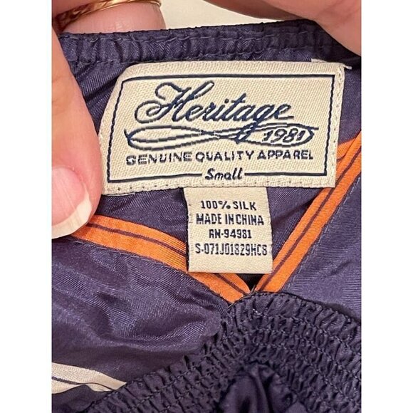 Vintage Heritage‎ 1989 Women's sz Small Striped Silk Dress - Picture 2 of 6